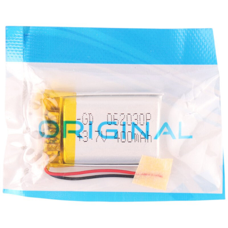 باتری لیتیوم 400mAh 20*32*6mm 062030P