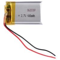 باتری لیتیوم 400mAh 20*32*6mm 062030P