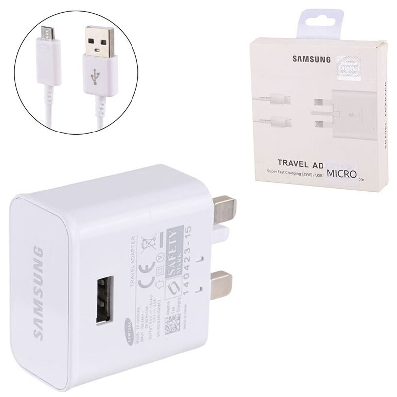 شارژر دیواری 15 وات سامسونگ EP-TA20UWE PD 2A + کابل میکرو یو اس بی