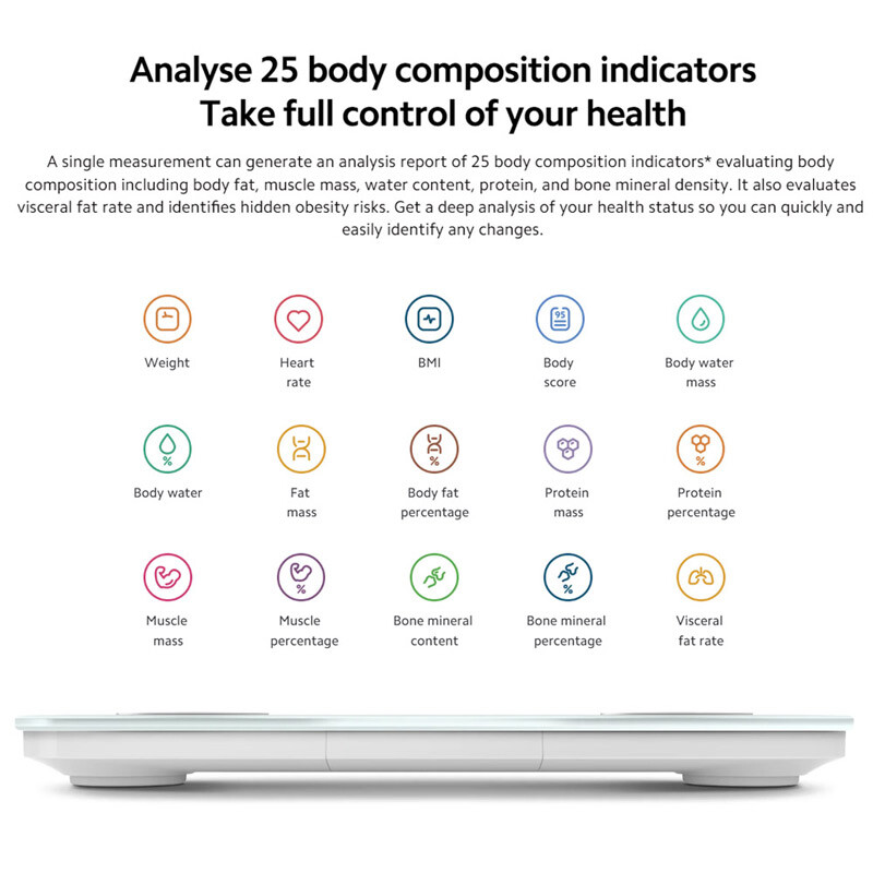 ترازو دیجیتال هوشمند Xiaomi Body Composition Scale S400