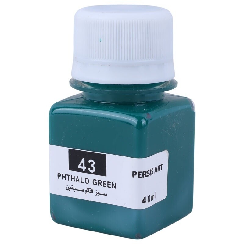رنگ اکریلیک پرسیس آرت Phthalo Green 43 حجم 40 میلی لیتر