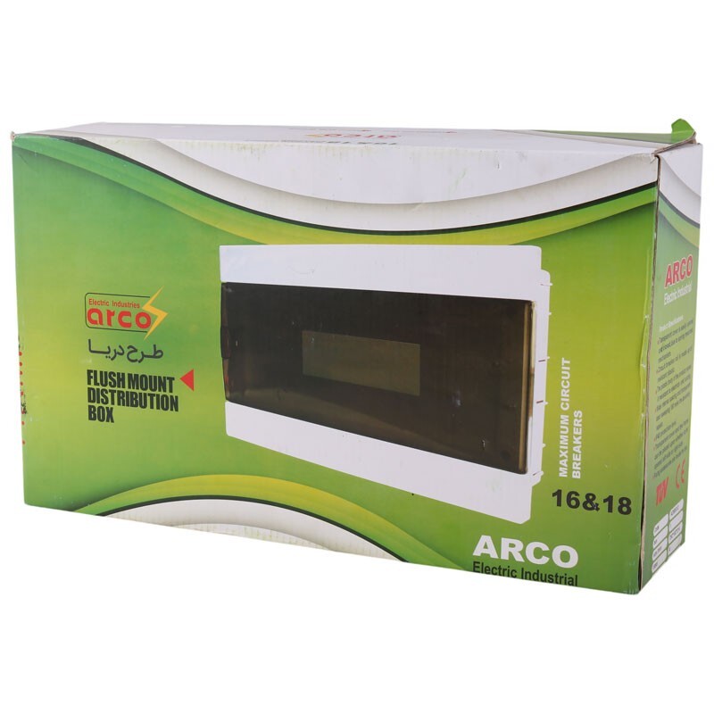 جعبه فیوز مینیاتوری توکار 18-16 عددی آرکو Arco ADB0012 29.2*21.4cm