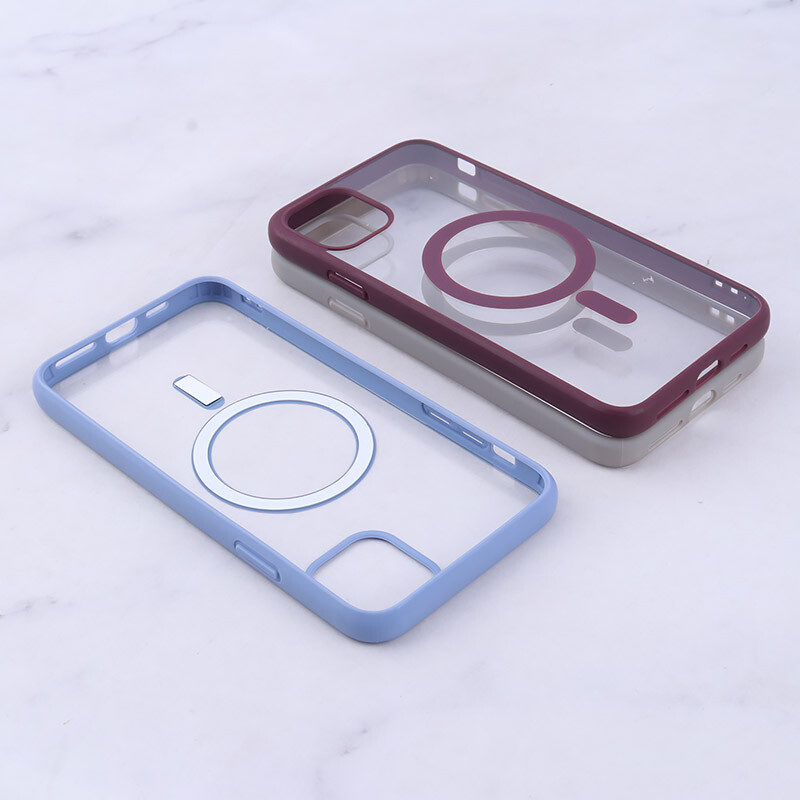قاب PC شفاف دور رنگی مگ سیف iPhone 11 Pro Max