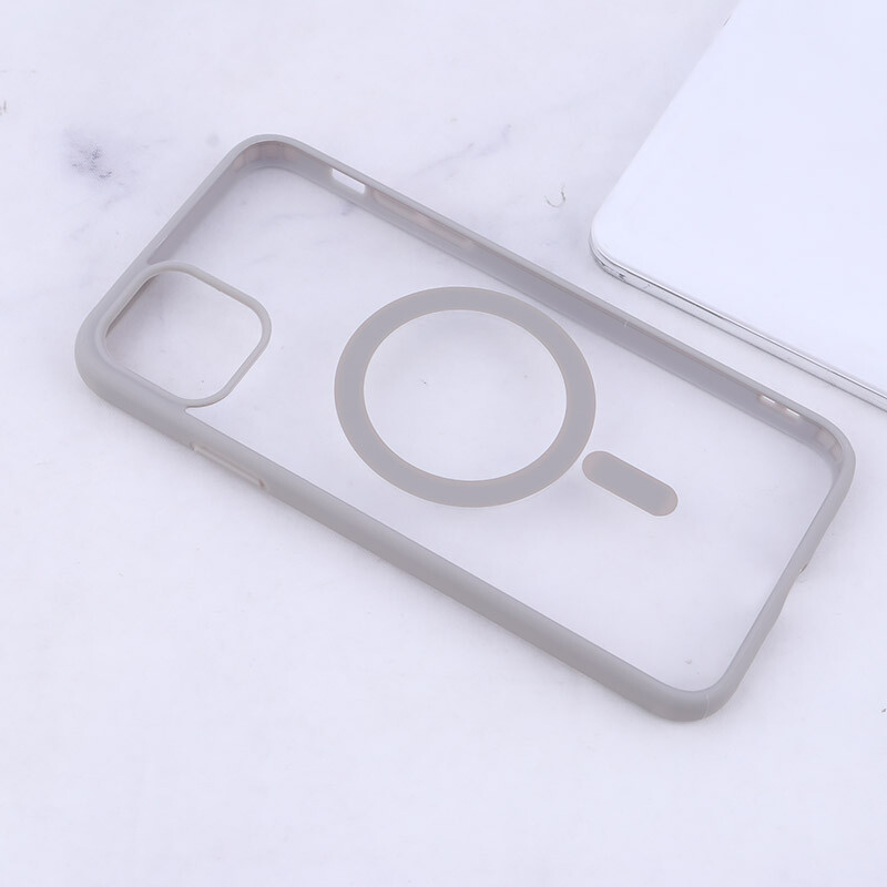 قاب PC شفاف دور رنگی مگ سیف iPhone 11 Pro Max