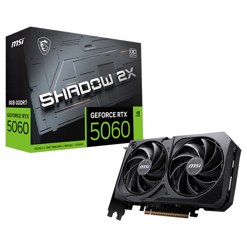 کارت گرافیک MSI GeForce RTX 5060 SHADOW 2X OC 8GB GDDR7 128Bit