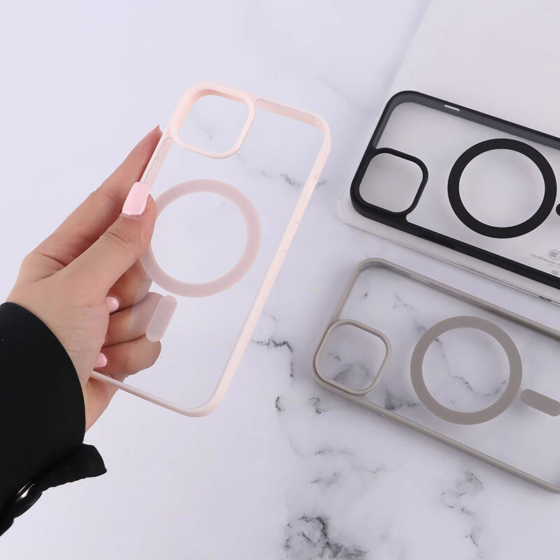 قاب PC مگ سیف آیفون iPhone 13 / 14 دور رنگی