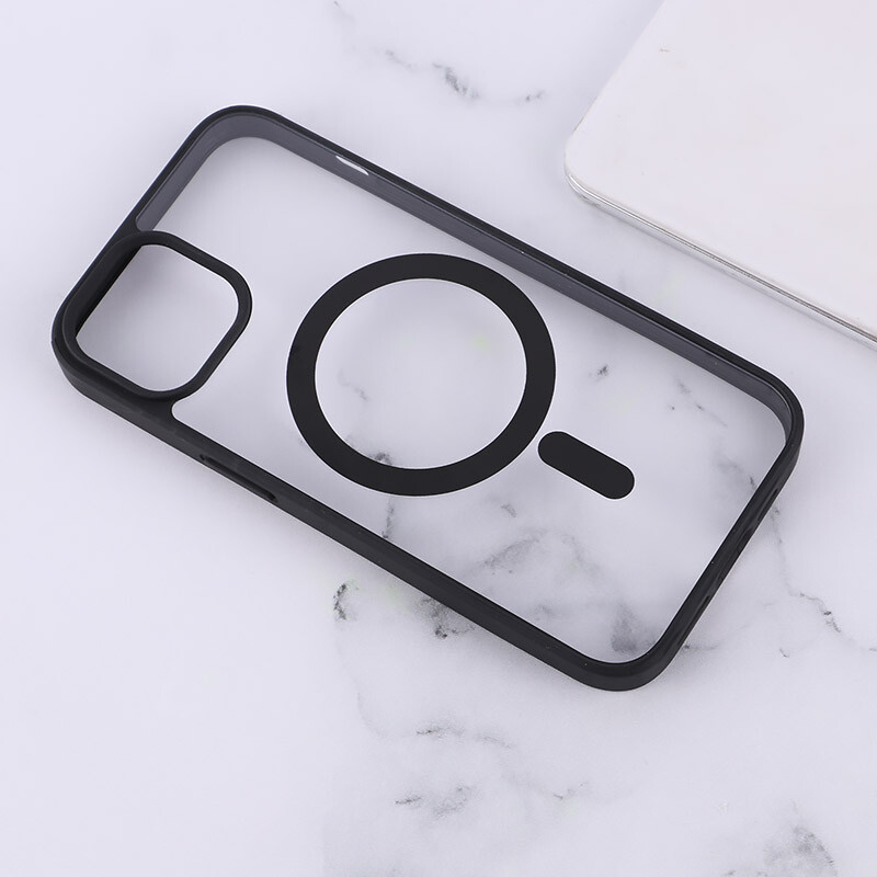قاب PC شفاف دور رنگی مگ سیف iPhone 13 / 14