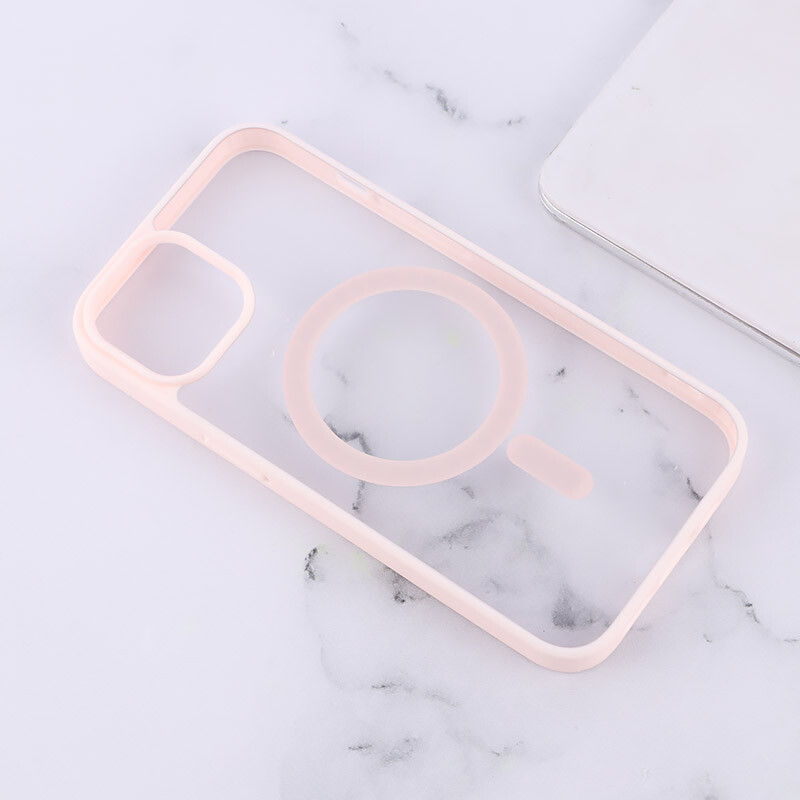 قاب PC شفاف دور رنگی مگ سیف iPhone 13 / 14