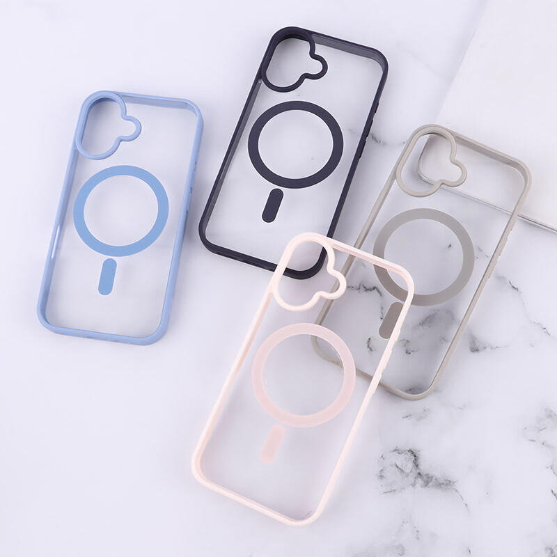 قاب PC مگ سیف آیفون iPhone 16 دور رنگی