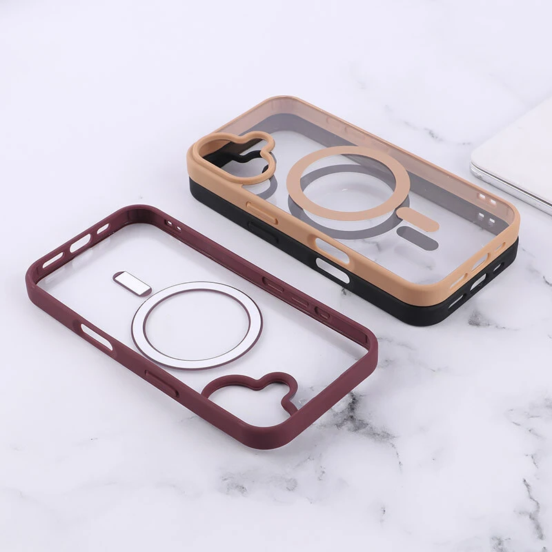 قاب PC مگ سیف آیفون iPhone 16 دور رنگی