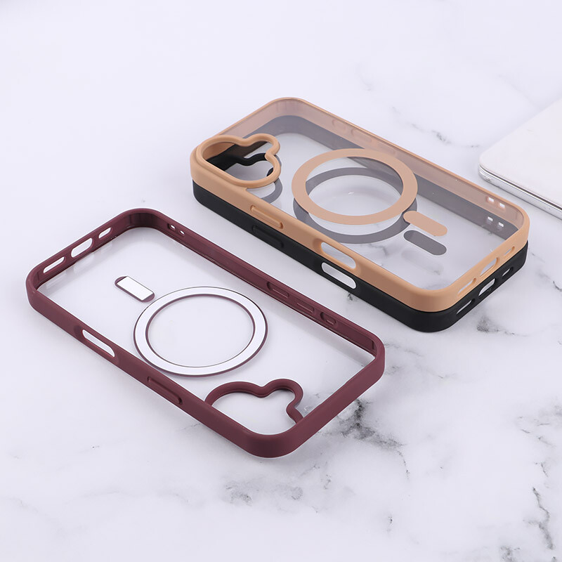 قاب PC مگ سیف آیفون iPhone 16 دور رنگی