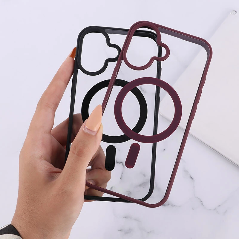 قاب PC مگ سیف آیفون iPhone 16 دور رنگی