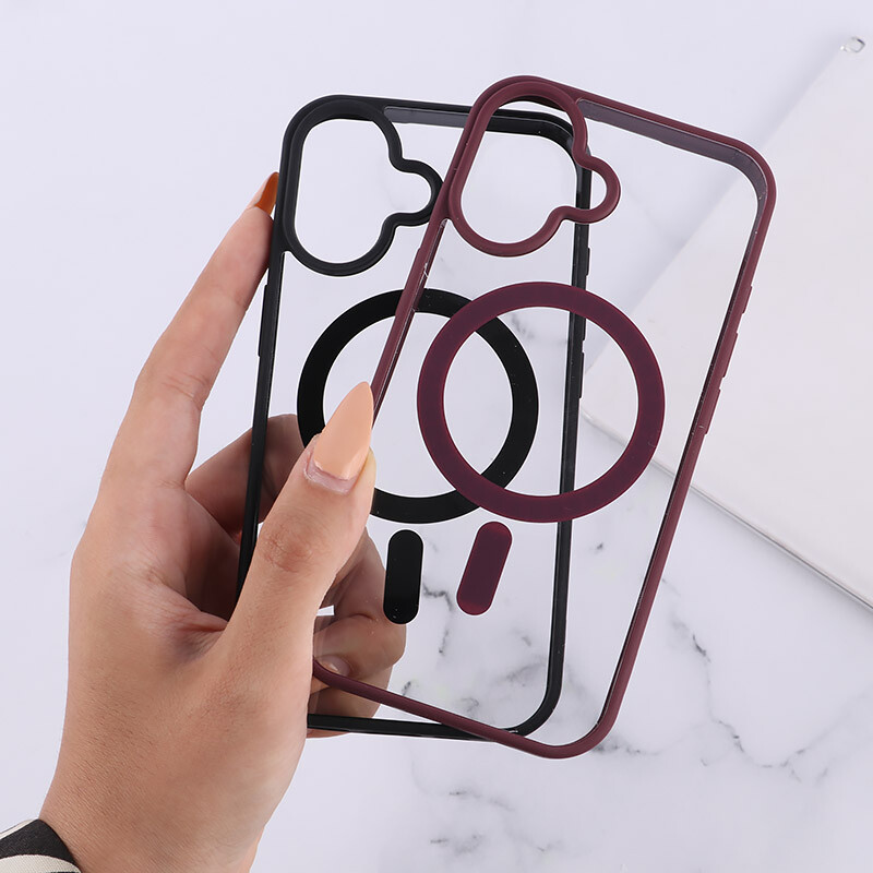 قاب PC مگ سیف آیفون iPhone 16 دور رنگی