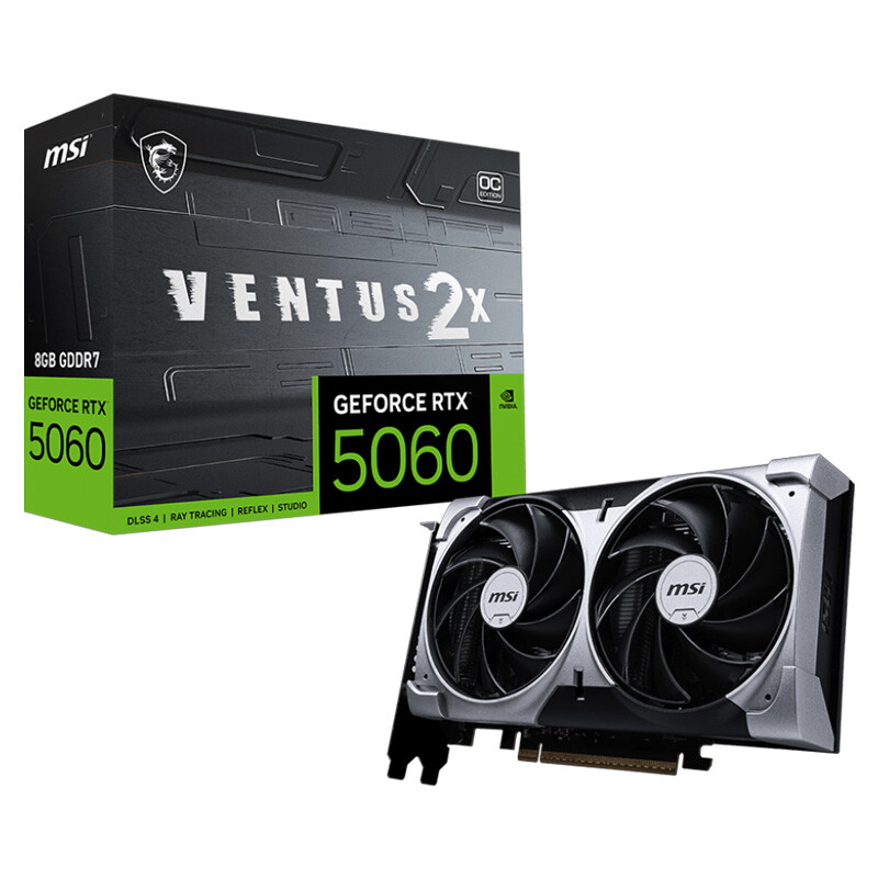 کارت گرافیک MSI GeForce RTX 5060 VENTUS 2X OC 8GB GDDR7 128Bit