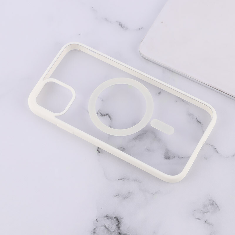 قاب PC شفاف دور رنگی مگ سیف iPhone 11