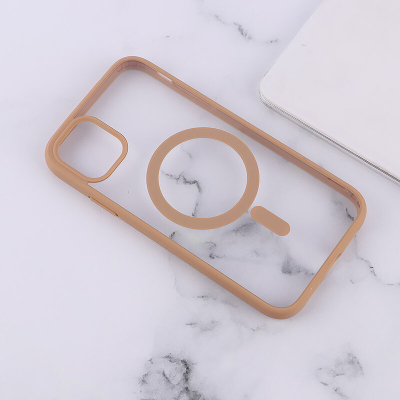 قاب PC شفاف دور رنگی مگ سیف iPhone 11