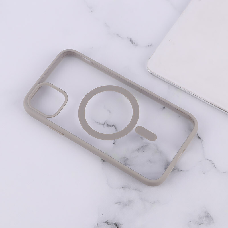 قاب PC شفاف دور رنگی مگ سیف iPhone 11