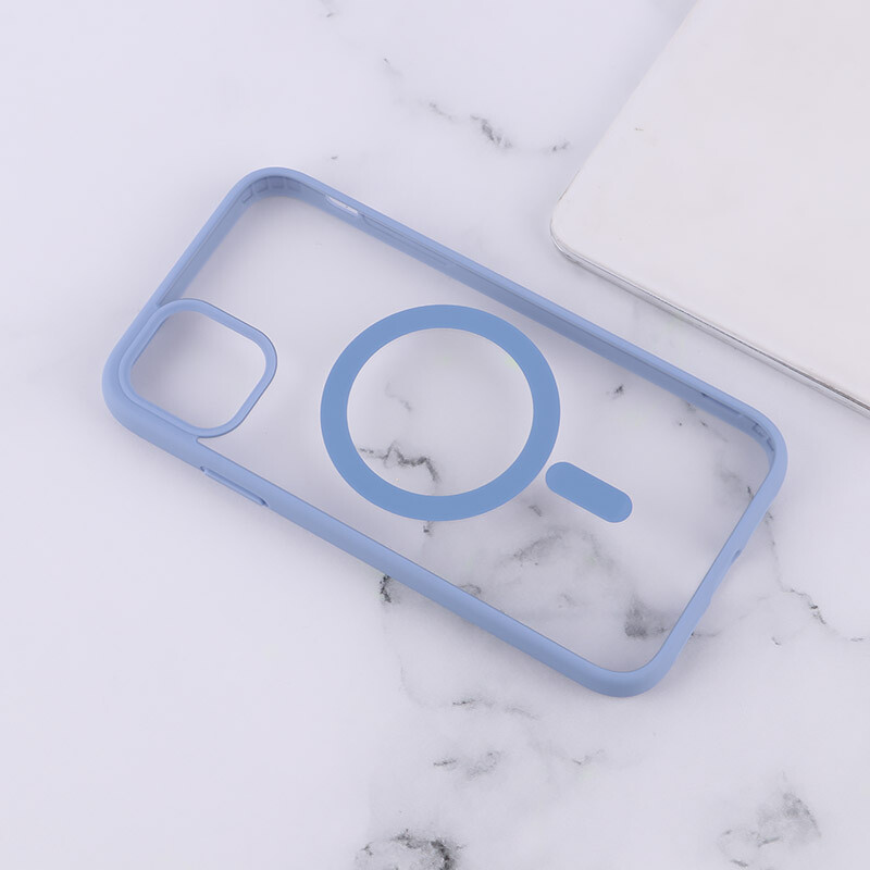 قاب PC شفاف دور رنگی مگ سیف iPhone 11