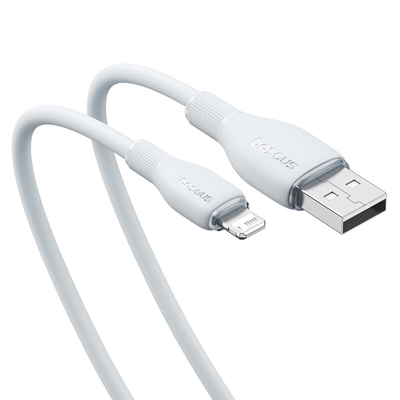 کابل لایتنینگ فست شارژ 12 وات باسئوس P1035570 طول 1.2 متر