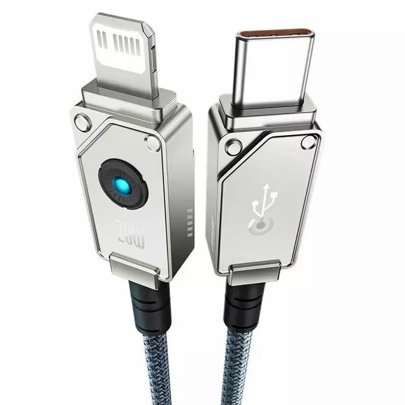 کابل تبدیل فست شارژ Baseus Unbreakable Series P10355803111 Type-C To Lightning PD 20W 1m