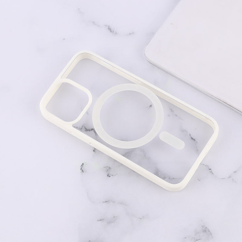 قاب PC شفاف دور رنگی مگ سیف iPhone 12 / 12 Pro