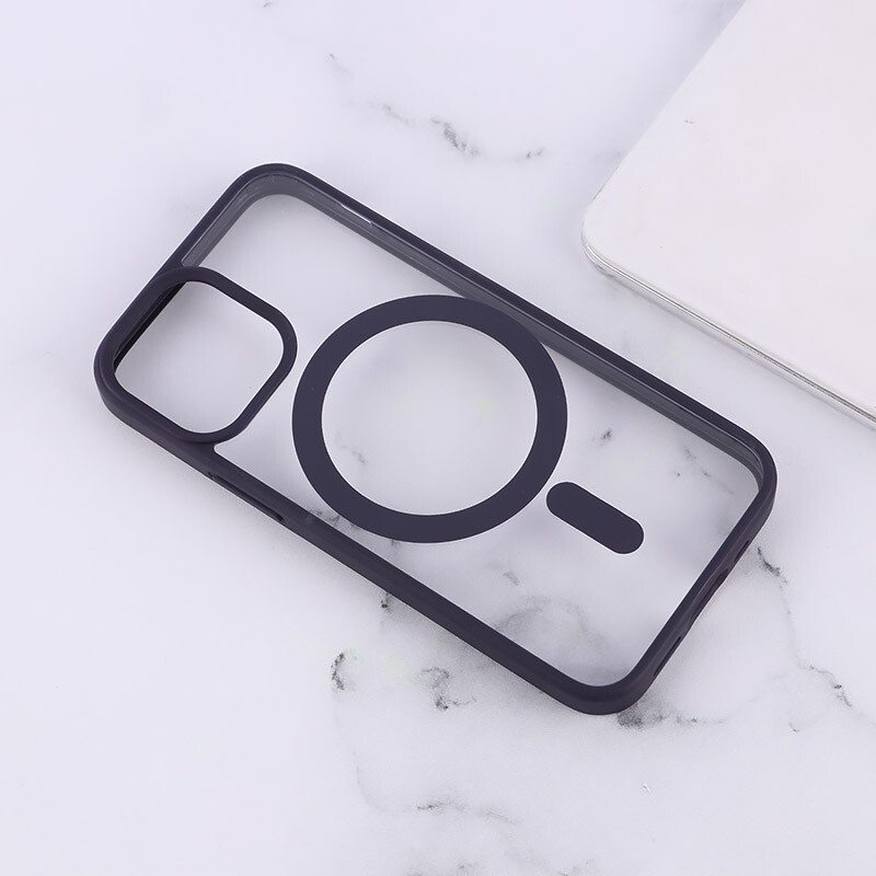 قاب PC شفاف دور رنگی مگ سیف iPhone 12 / 12 Pro