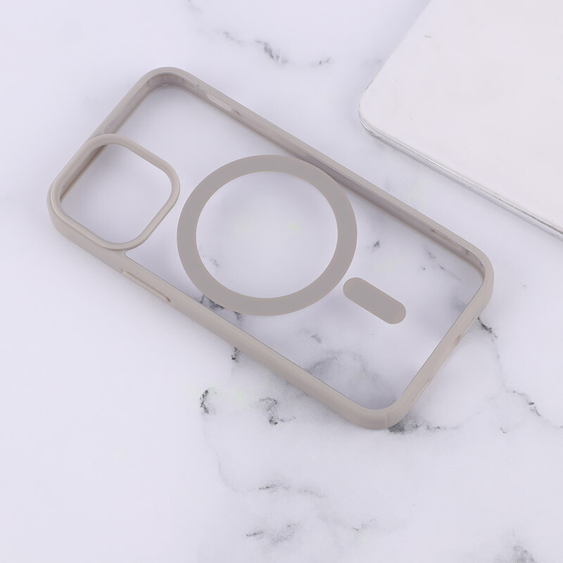 قاب PC شفاف دور رنگی مگ سیف iPhone 12 / 12 Pro