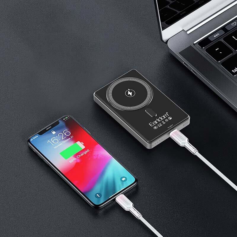 کابل تبدیل فست شارژ Earldom EC-204C-L Type-C To Lightning PD 27W 1m