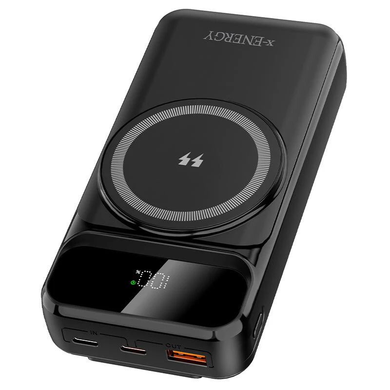 پاور بانک بی سیم فست شارژ ایکس انرژی X-827M QC3.0 PD 22.5W ظرفیت 20000 میلی آمپر ساعت