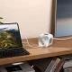 چند راهی 3 خانه باسئوس S321A با کابل 1.5 متری + شارژر USB و Type-C