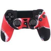 روکش دسته بازی PS4 مشکی قرمز کد 2