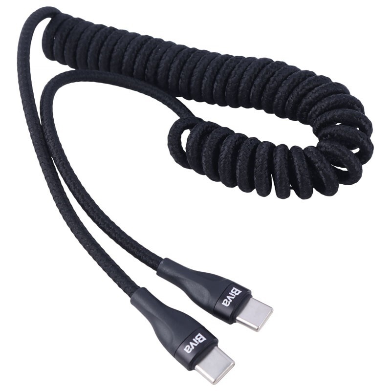 کابل تبدیل فست شارژ Biva C-25CC Type-C to Type-C 60W 1.8m