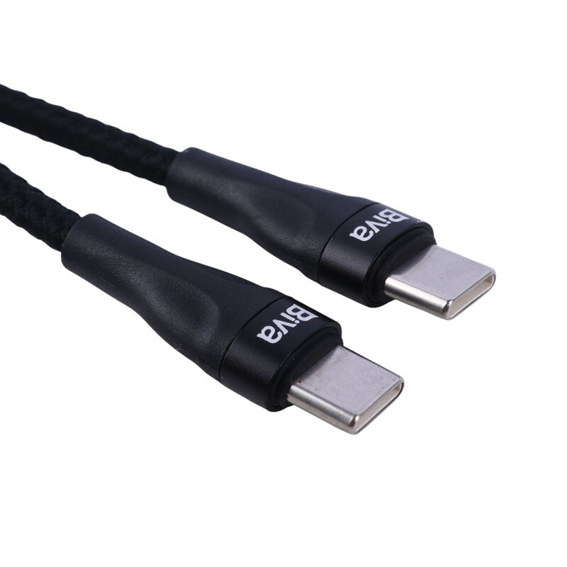 کابل تبدیل فست شارژ Biva C-25CC Type-C to Type-C 60W 1.8m