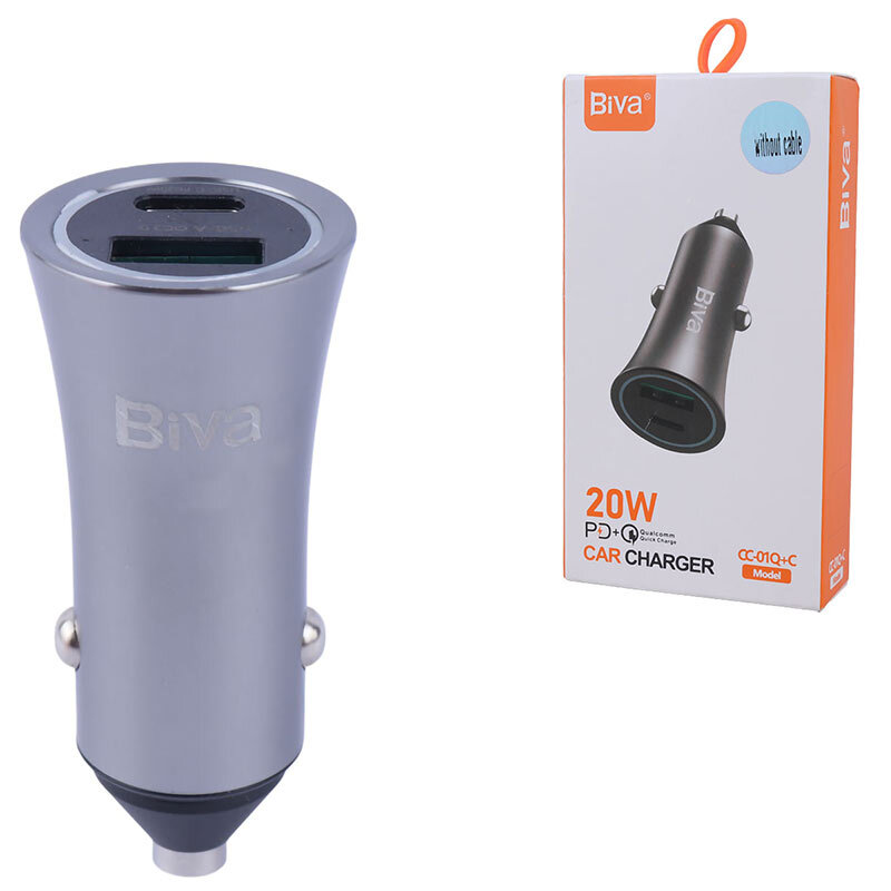 شارژر فندکی 20 وات بیوا CC-01Q+C