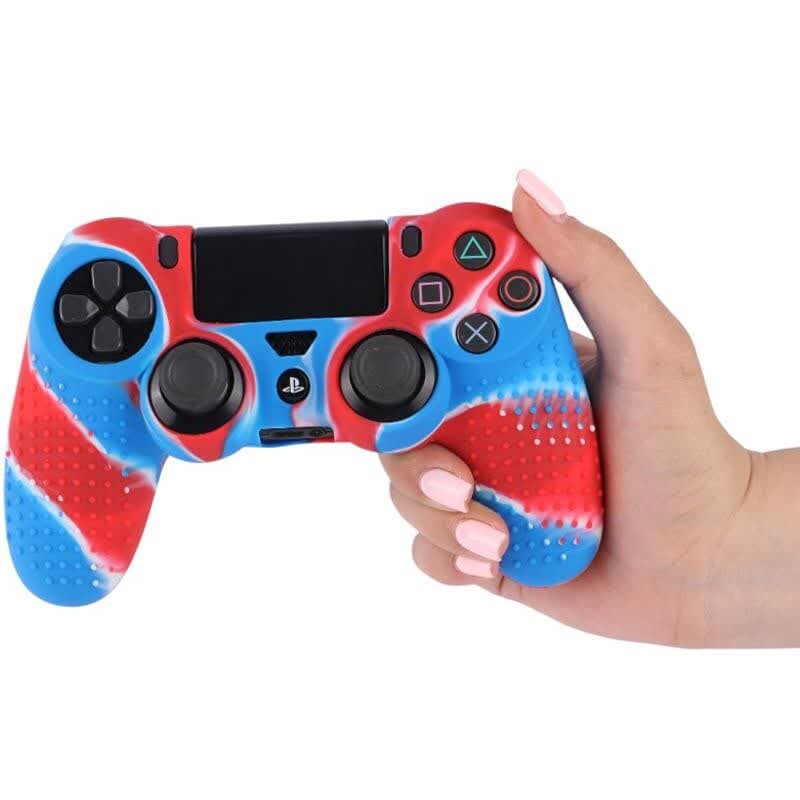 روکش دسته بازی PS4 قرمز آبی کد 2