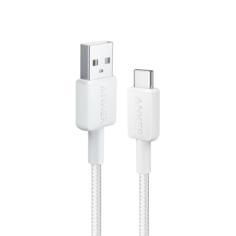 کابل تایپ سی فست شارژ Anker 322 A81H5 3A 15W 90cm