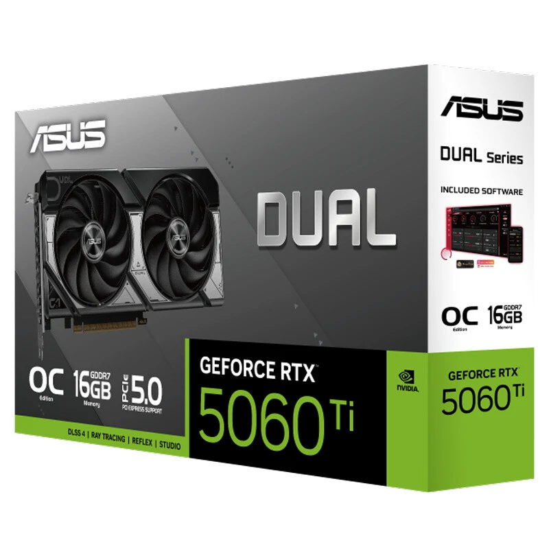 کارت گرافیک ASUS Dual GeForce RTX5060 Ti OC Edition 16GB GDDR7 128Bit