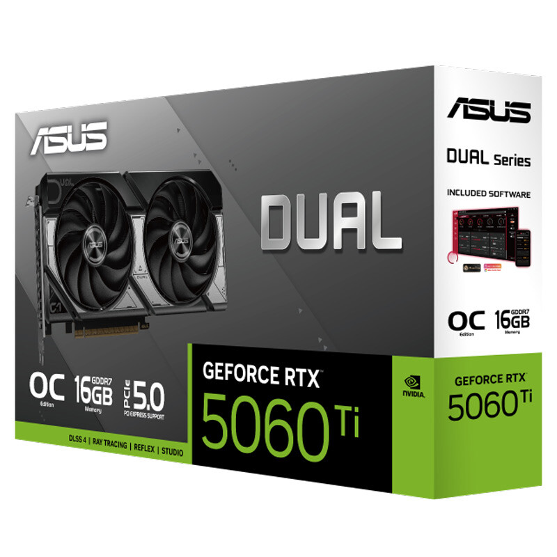 کارت گرافیک ASUS Dual GeForce RTX5060 Ti OC Edition 16GB GDDR7 128Bit