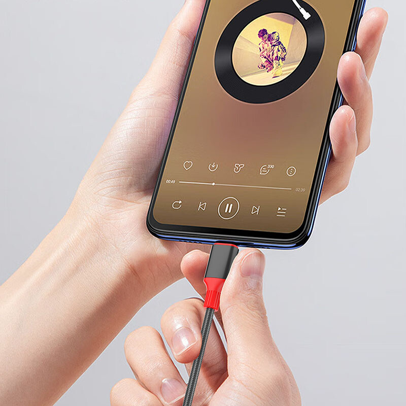 کابل تبدیل Type-C به AUX ارلدام ET-AUX76C طول 1 متر
