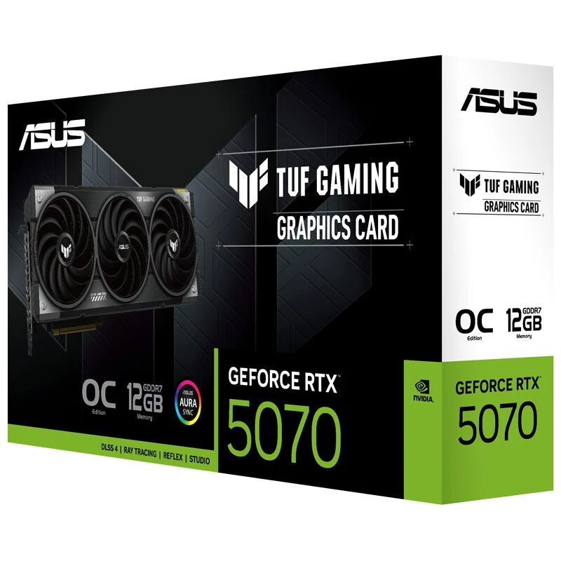 کارت گرافیک ASUS TUF Gaming GeForce RTX 5070 OC Edition 12GB GDDR7 192Bit