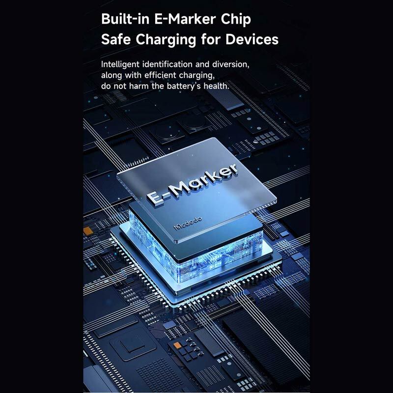 کابل تبدیل فست شارژ Mcdodo CA-561 Type-C To Type-C 5A PD 100W 1.2m