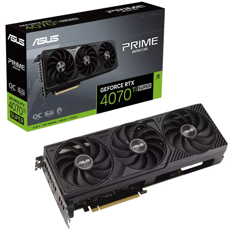 کارت گرافیک ASUS Prime GeForce RTX 4070 Ti Super OC Edition 16GB GDDR6X 256Bit