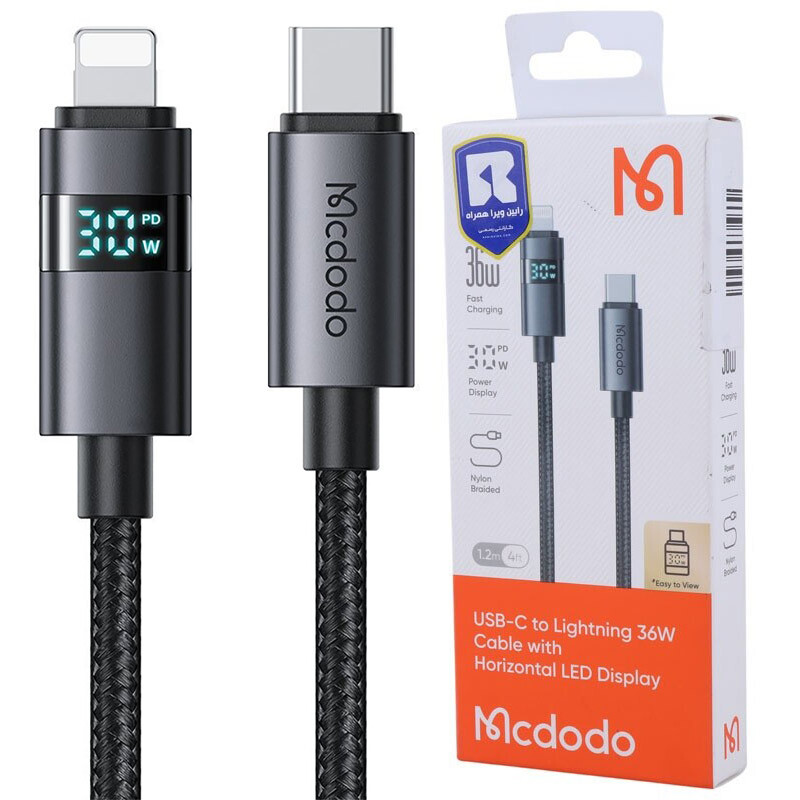 کابل تبدیل فست شارژ Mcdodo CA-657 Type-C To Lighting PD 3A 36W 1.2m