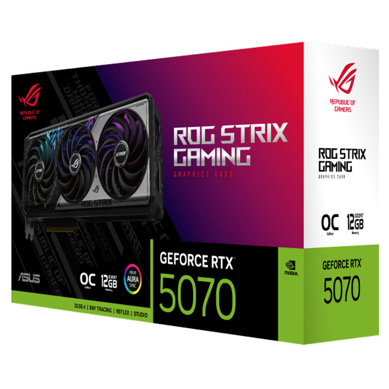 کارت گرافیک ASUS ROG Strix GeForce RTX 5070 OC Edition 12GB GDDR7 192Bit