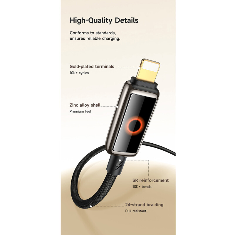 کابل تبدیل فست شارژ Mcdodo CA-667 Type-C To Lightning 3A 36W 1.2m