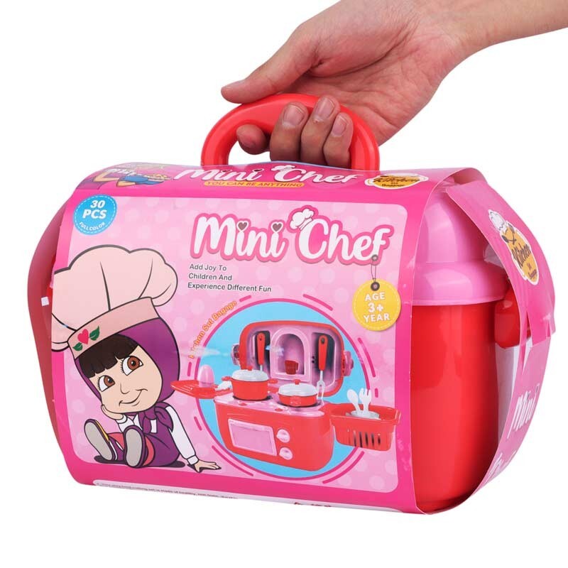 ست اسباب بازی لوازم آشپزخانه Mini Chef مجموعه 30 عددی