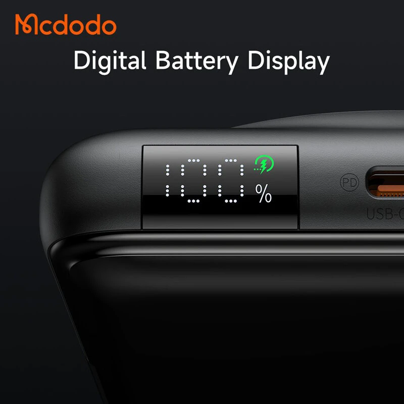 پاور بانک بی سیم فست شارژ مک دودو MC-632 PD 20W ظرفیت 10000 میلی آمپر ساعت