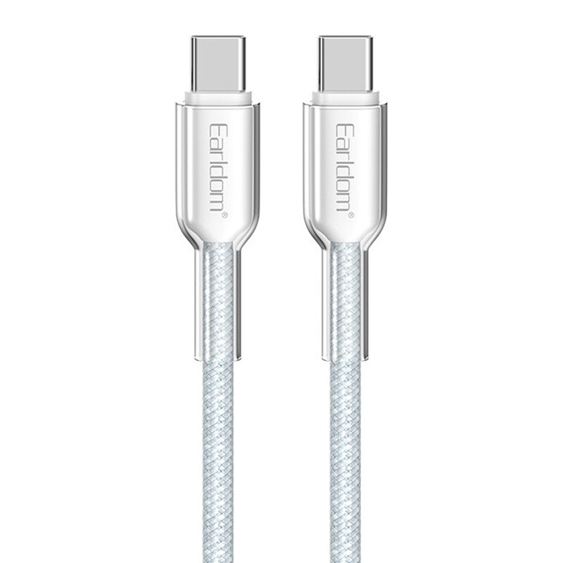 کابل تبدیل فست شارژ Earldom EC-205C-C Type-C To Type-C PD 60W 1m