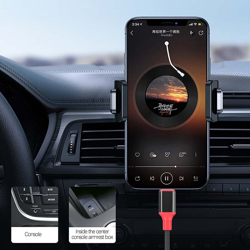 کابل تبدیل Lightning به AUX ارلدام AUX76L طول 1 متر