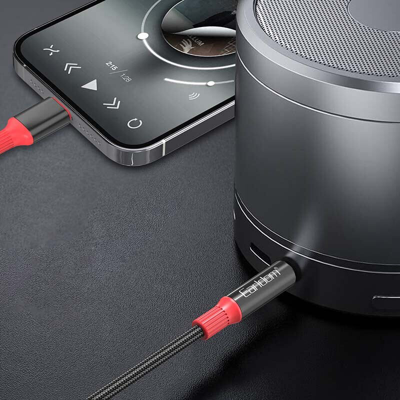 کابل تبدیل Lightning به AUX ارلدام AUX76L طول 1 متر